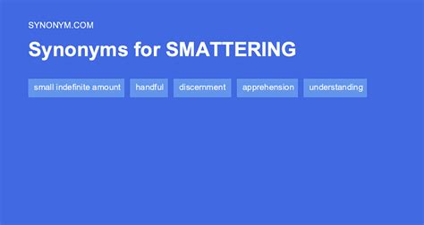 smattering antonyms